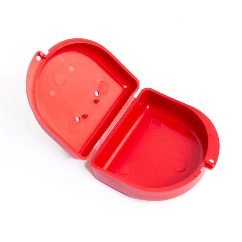 Mouth Guard, Case, Basic, Red